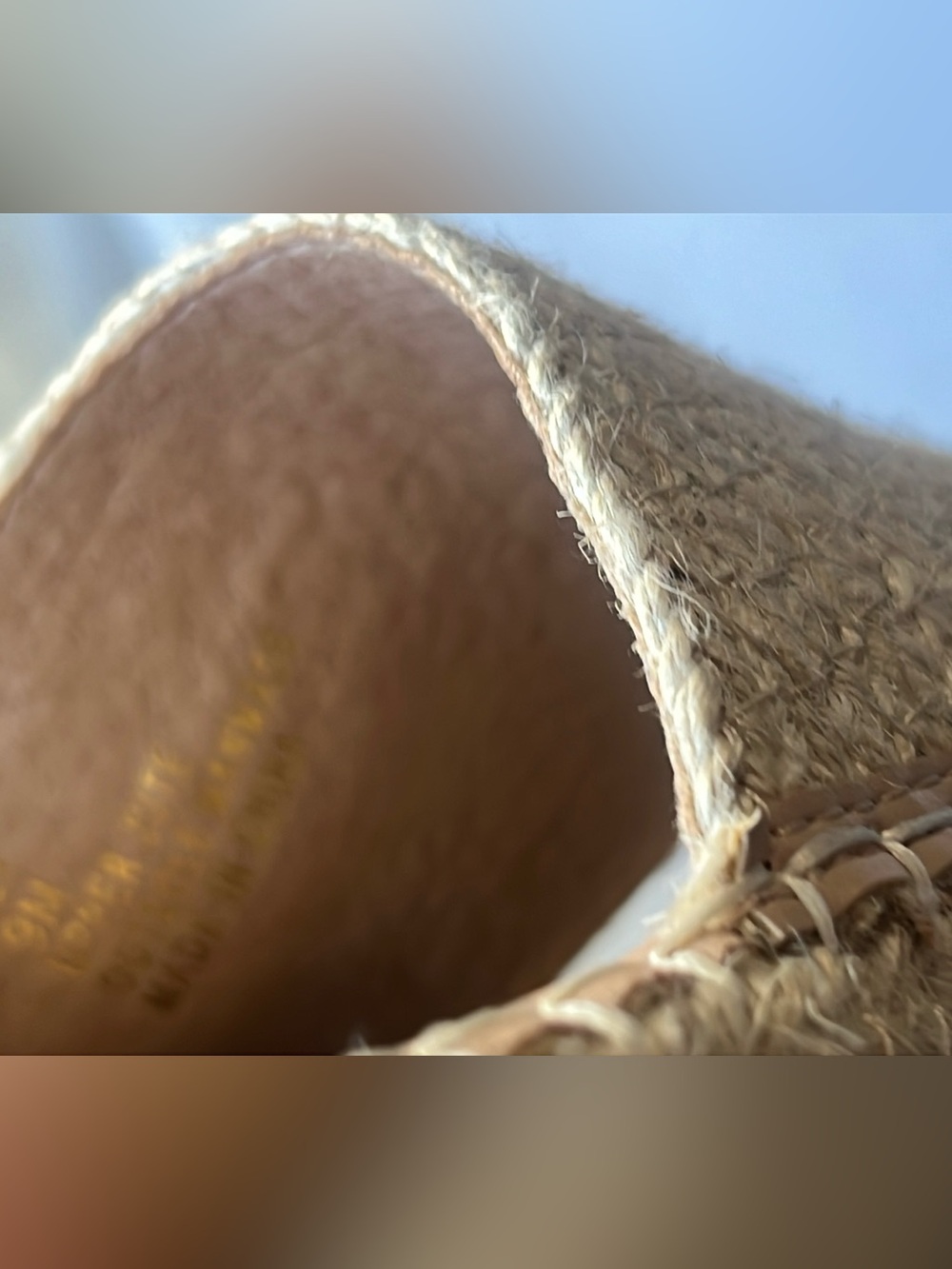 ALOHAS Natural Woven Slide Sandals - Beige size 9m - Picture 6 of 6